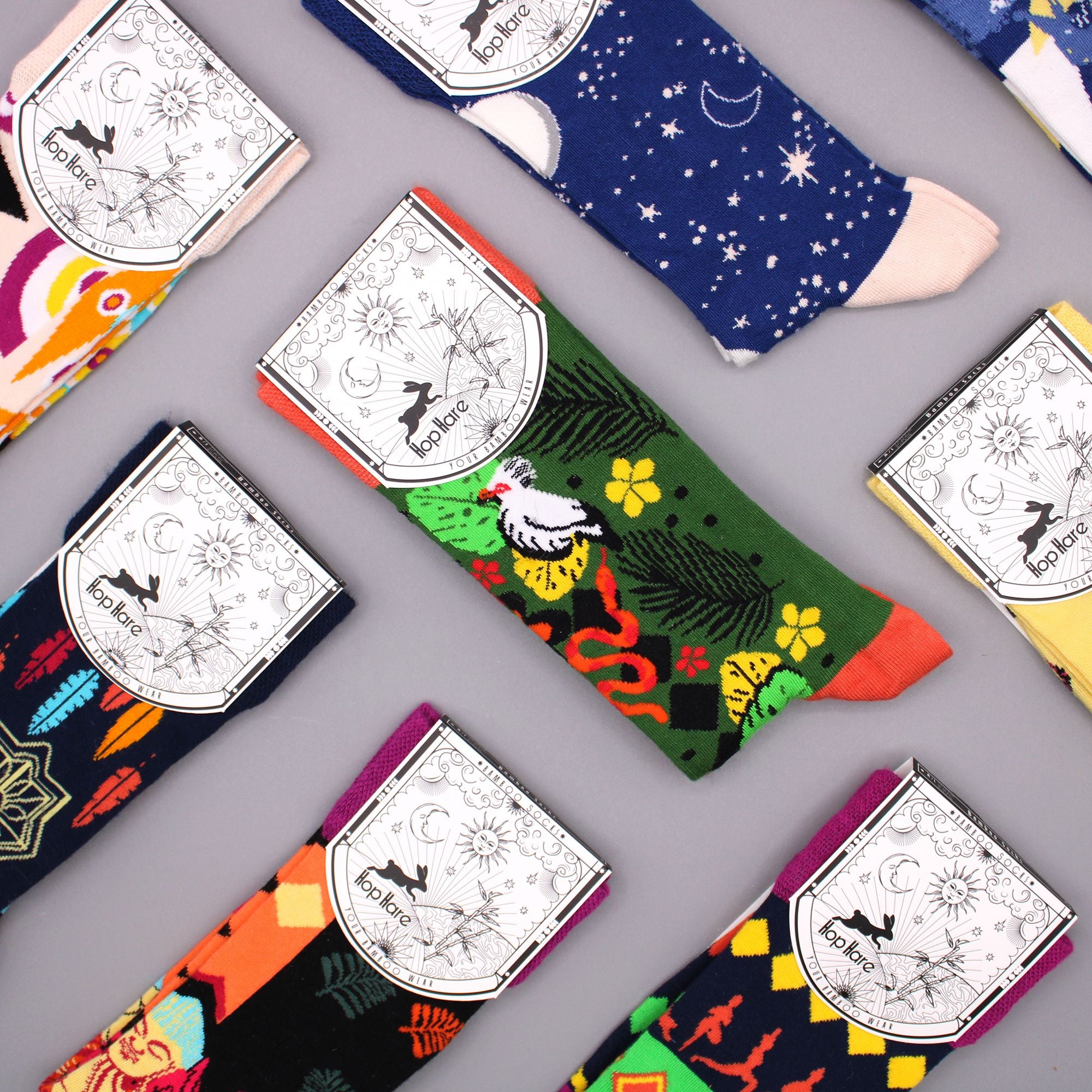 Hop Hare Bamboo Socks (36-40) - Lucky Elephant 